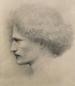 Portrait of Ignacy Jan Paderewski (1860-1941) (engraved by Frederick Hollyer) by Edward Burne Jones